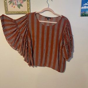 Flared sleeve blouse